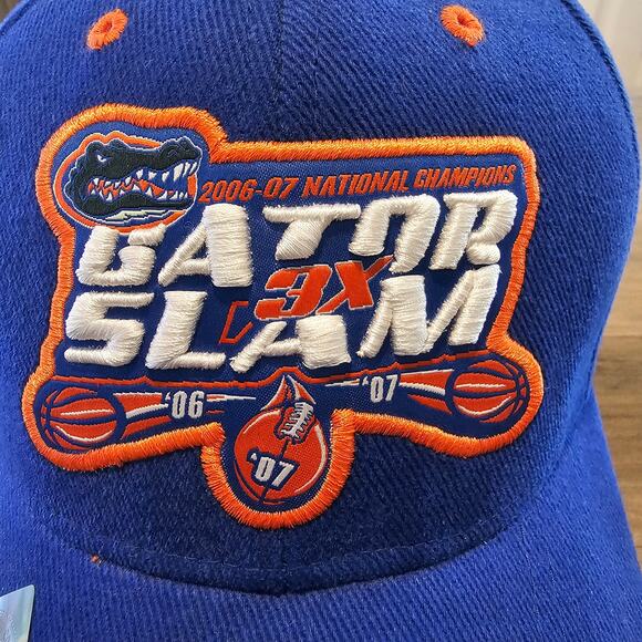 Vtg Florida Gators Strapback Hat Cap 2006-07 Gator Slam 3X National Champions - Picture 2 of 10